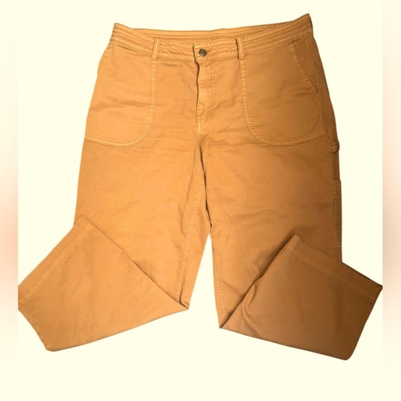 ORGANIC COTTON PrAna Sancho Wide Leg Crop Pants Women’s Hiking Outdoors SZ 14 - Picture 7 of 17